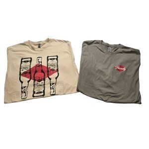 Grain Belt Beer Graphic Tee Lot L Friendly Logo Bar Shirt